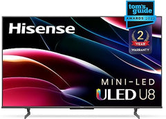 Hisense 65U8H QLED 65-Inch 4K ULED Smart TV with Alexa, Google TV, Dolby Vision, and Mini-LED Backlight