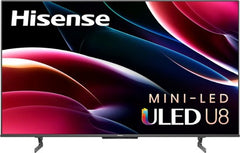 Hisense 65U8H QLED 65-Inch 4K ULED Smart TV with Alexa, Google TV, Dolby Vision, and Mini-LED Backlight