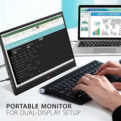 ViewSonic VA1655: 15.6" Portable Monitor for Work & Play (USB-C, Mini HDMI, Case)