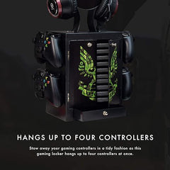 Numskull Official Halo Gaming Locker, Controller Holder, Headset Stand for PS5, Xbox Series X S, Nintendo Switch - Official Halo Merchandise