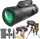 High-Power HD Monocular Telescope with Smartphone Adapter and Tripod