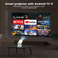 Mini Portable Projector – 4K Visuals, Android Power, All in Your Pocket