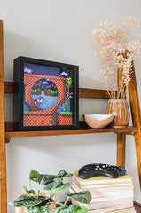 Pixel Frames: Sonic The Hedgehog Loop Scene - Framed 3D Shadow Box - 9" x 9"