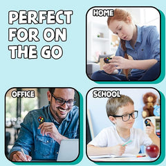 BUNMO Fidget Pad: 8-in-1 Fidget Fun! Stress Relief Toy for Adults & Teens