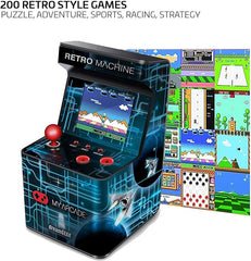 Relive the Classics! 200 Retro Games in 1 Playable Mini Arcade