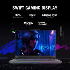 ASUS ROG Strix G16 (2023) Gaming Laptop, 16” 16:10 FHD 165Hz, GeForce RTX 4060, Intel Core i7-13650HX, 16GB DDR5, 512GB PCIe SSD, Wi-Fi 6E, Windows 11, G614JV-AS73, Eclipse Gray