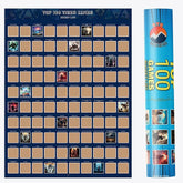 00 Video Games Scratch Off Poster (Gift for Gamers!)