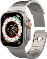 Titanium Apple Watch Band: Ultra Luxury, Seamless Match for All Sizes (49mm, 45mm, 44mm)