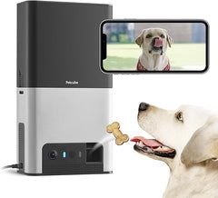 Petcube Bites 2 Wi-Fi Pet Camera with Treat Dispenser & Alexa Built-in, for Dogs and Cats. 1080p HD Video, 160 Full-Room View, 2-Way Audio, Sound/Motion Alerts, Night Vision, Pet Monitor