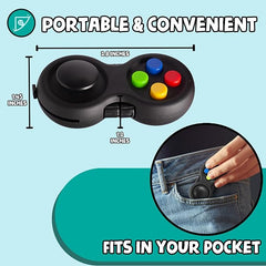 BUNMO Fidget Pad: 8-in-1 Fidget Fun! Stress Relief Toy for Adults & Teens