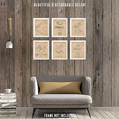 Level Up Your Space: Vintage Video Game Controller Patent Art Prints (6 Pack)