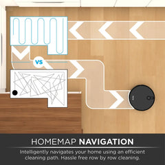 AutoVac Eclipse Robot Vacuum with Mapping Technology, Ultra Strong Suction, 120 Min Runtime