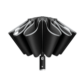Automatic Umbrella with LED Reflective Strip , Rain Wind Resistant Trip Sun Reverse Umbrellas