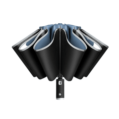 Automatic Umbrella with LED Reflective Strip , Rain Wind Resistant Trip Sun Reverse Umbrellas
