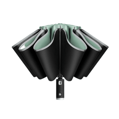 Automatic Umbrella with LED Reflective Strip , Rain Wind Resistant Trip Sun Reverse Umbrellas