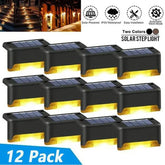 Light Up Your Night Safely: 12 Pack Solar Deck Lights for Stairs & Railings