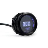 Universal 2" 52mm Car Digital Blue LED PSI Turbo Boost Gauge Meter With Sensor