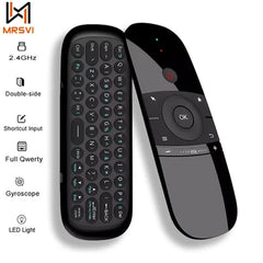 W1 Air Mouse 2.4G Wireless Keyboard Remote Control IR Remote Learning 6-Axis Motion Sense for Smart TV Android TV Box PC