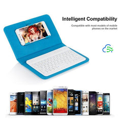 eprolo RD Portable PU Leather Wireless Keyboard Case for iPhone