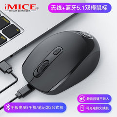 Hypersku IMICE Wireless Mouse, Bluetooth Dual Mode Wireless Mute Mouse