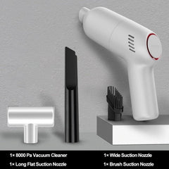 Smart Tech Shopping 8KPa White DDRADON 8000Pa, Cordless Car Vacuum Cleaner