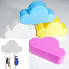 Smart Tech Shopping Accessories Hot Cloud Shape Magnetic Key Ring Holder Keys Securely Pink/Yellow/blue and white