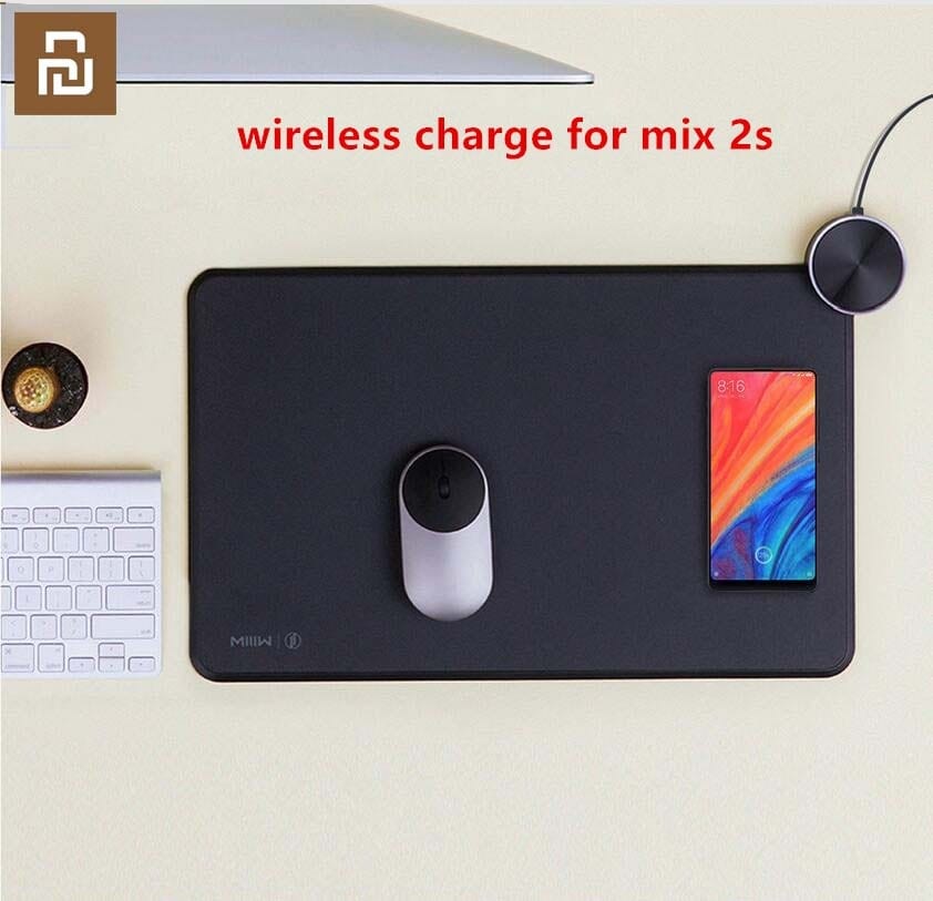 Smart Tech Shopping Mouse Pad black Youpin Smart Mouse Pad, Qi Wireless Charging For Xiaomi Mi Mix 2S Iphonex Fast Charge Gaming Mouse Pad Wireless Charger for Game