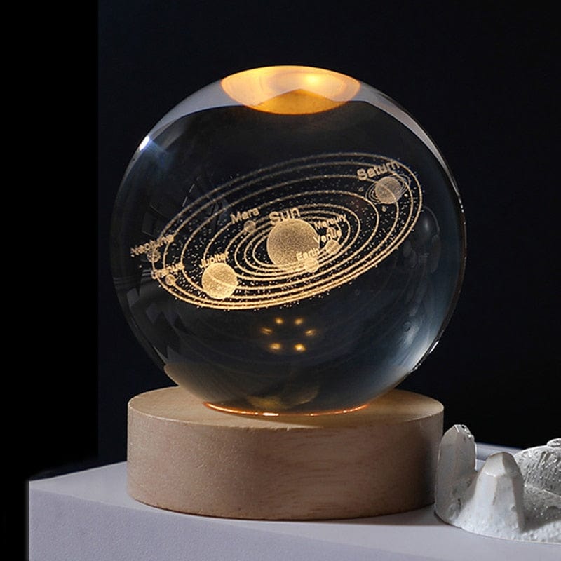 Smart Tech Shopping Night Lights A / Diameter 6cm 3D Laser Engraving Crystal Ball: Stunning Crystal Ball Ornaments