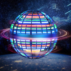 SmartTechShopping Mini Drone Blue-Silver Flying Orb Ball Toys Soaring Hover Pro Boomerang Spinner Hand