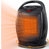 SmartTechShopping space heater Oscillating Space Heater with Thermostat 1500W Electric Portable Space Heater Auto shut off