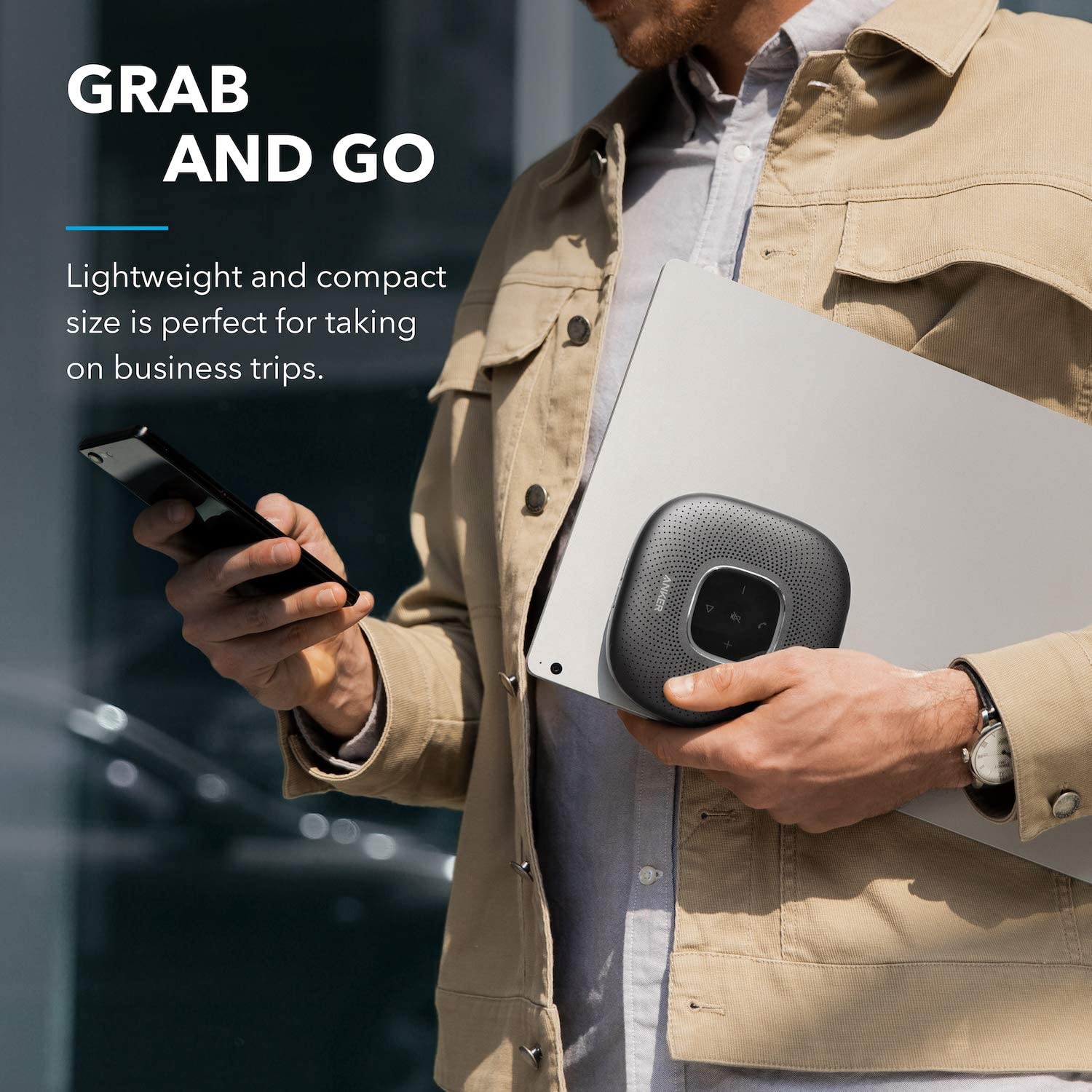 SmartTechShopping speakers Anker PowerConf+: Enhanced Bluetooth Speakerphone for Home Office Conferencing