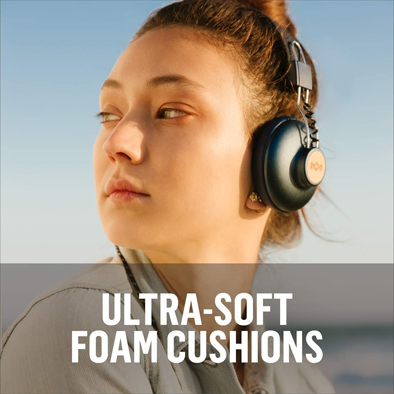 SmartTechShopping wireless headphone House of Marley Positive Vibration 2: Over-Ear Wired Headphones with Microphone