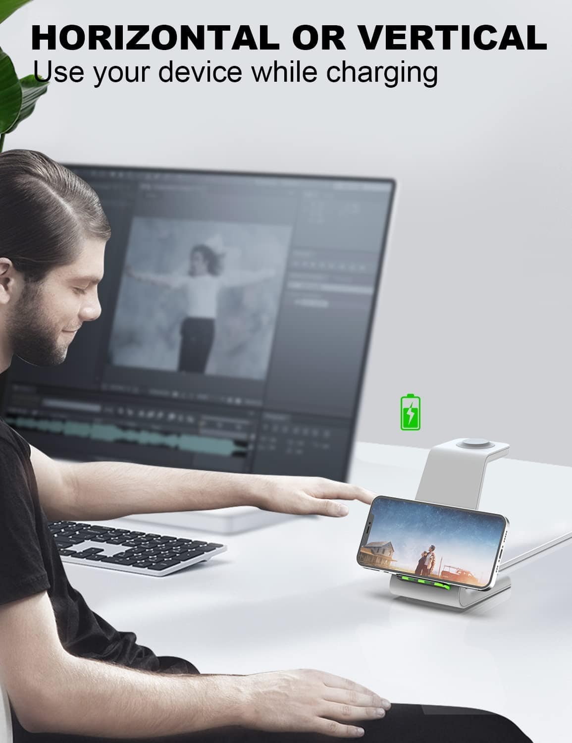 Visit the MGG Store wireless chargers Wireless Charging Station for Apple Products, 3 in 1 Wireless Charging Station