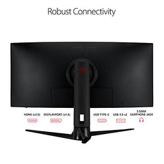 ASUS ROG Strix 34” Gaming Monitor 180Hz Compatible DisplayHDR 400 USB-C DisplayPort HDMI Black