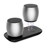 1 Pair of Mini Dual Speaker With Charging Base - Smart Tech Shopping
