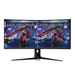 ASUS ROG Strix 34” Gaming Monitor 180Hz Compatible DisplayHDR 400 USB-C DisplayPort HDMI Black