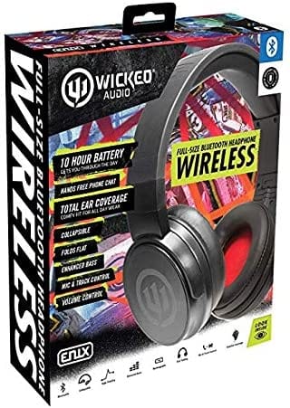 Wicked Audio Enix Wireless Bluetooth Over Ear Headphone Ideal for Travel - Smart Tech Shopping