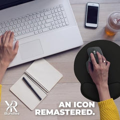 Logitech MX Master 3S Wireless Mouse with Black Mousepad and Microfiber Cloth - Logitech MX Master 3 S Mouse for Mac OS Windows Chrome Linux - 8000 DPI, 90% Faster Scrolling, Quiet Clicks (Graphite)