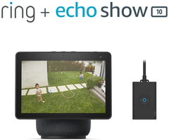 Echo Show 10 (3rd Gen) | HD smart display with motion and Alexa | Glacier White Glacier White Device Only - Smart Tech Shopping