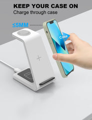 Wireless Charging Station for Apple Products, 3 in 1 Wireless Charging Station - Smart Tech Shopping
