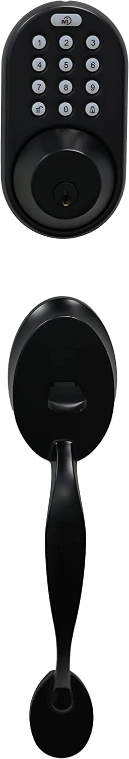 MiLocks BTF-02AQ Digital Deadbolt Door Lock and Passage Handle - Smart Tech Shopping