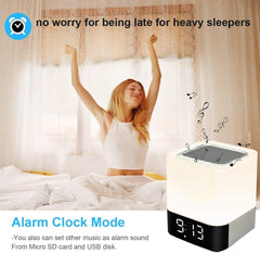 Night Light Bluetooth Speaker Alarm Clock - Smart Tech Shopping