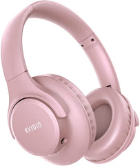 KVIDIO 55Hr Bluetooth Over-Ear Headphones w/Mic, Hi-Fi Sound, Deep Bass, Foldable - Smart Tech Shopping