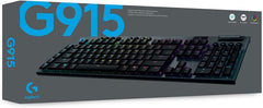Logitech G915 LIGHTSPEED RGB Mechanical Gaming Keyboard, Low Profile GL Tactile Key Switch, LIGHTSYNC RGB