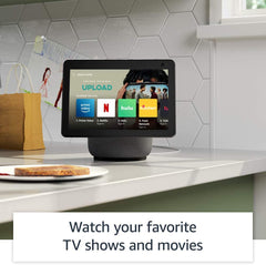 Echo Show 10 (3rd Gen) | HD smart display with motion and Alexa | Glacier White Glacier White Device Only - Smart Tech Shopping