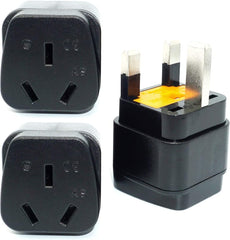 Travel Adapter for Australia/New Zealand with Safety Shutter and Insulated Pins - Smart Tech Shopping