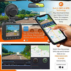 Rove R2 4K Dash Cam Built in WiFi GPS Car Dashboard Camera Recorder - Smart Tech Shopping