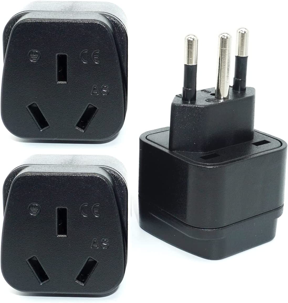 Travel Adapter for Australia/New Zealand with Safety Shutter and Insulated Pins - Smart Tech Shopping