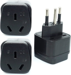 Travel Adapter for Australia/New Zealand with Safety Shutter and Insulated Pins - Smart Tech Shopping