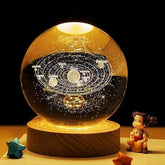 Nurluce 3D Solar System Crystal Ball Night Light